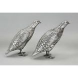 Two silver partridges, spreaders
