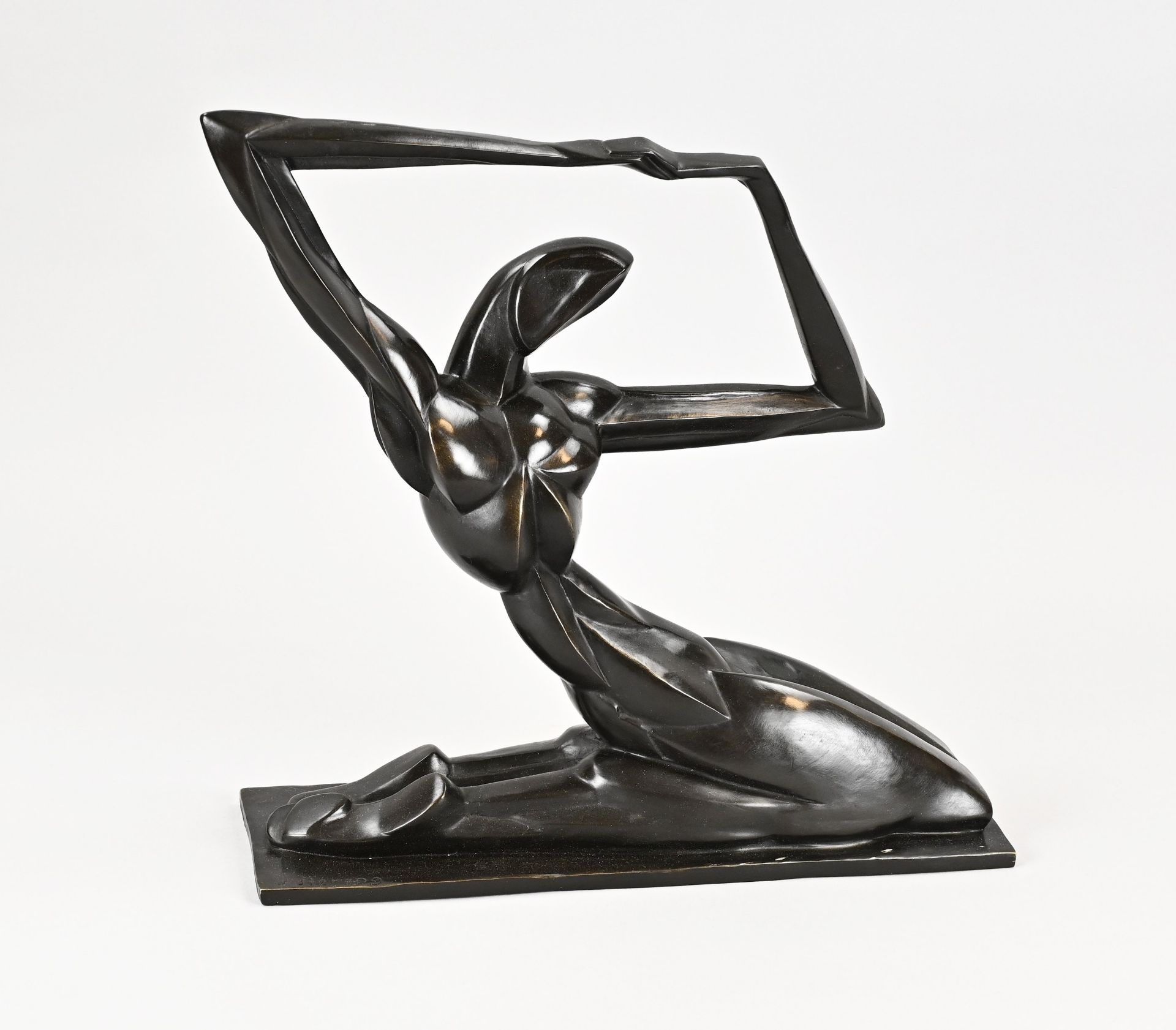 Bronze art deco figure
