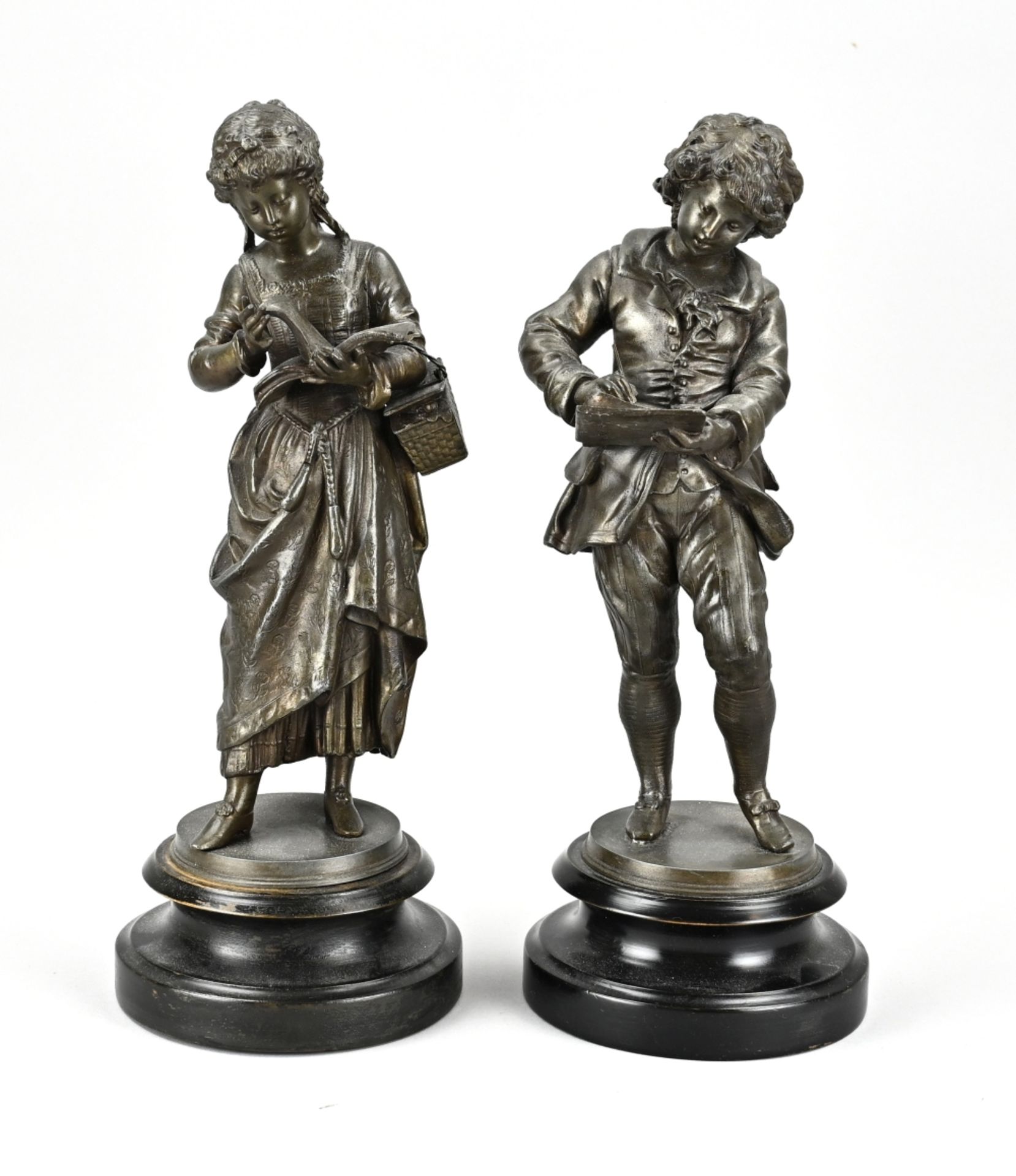 Two antique figures, 1900