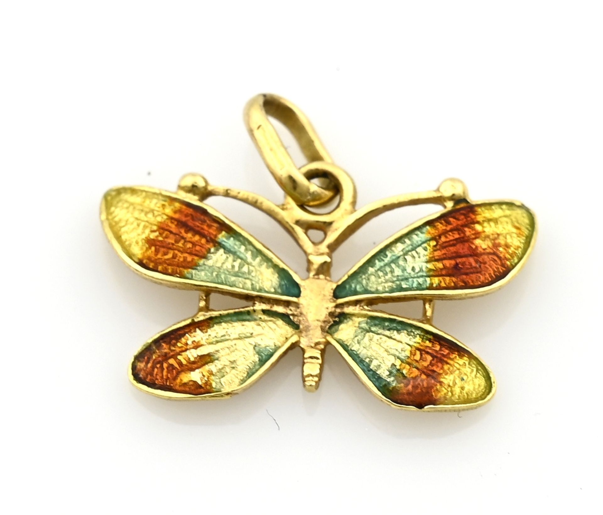 Gold pendant butterfly