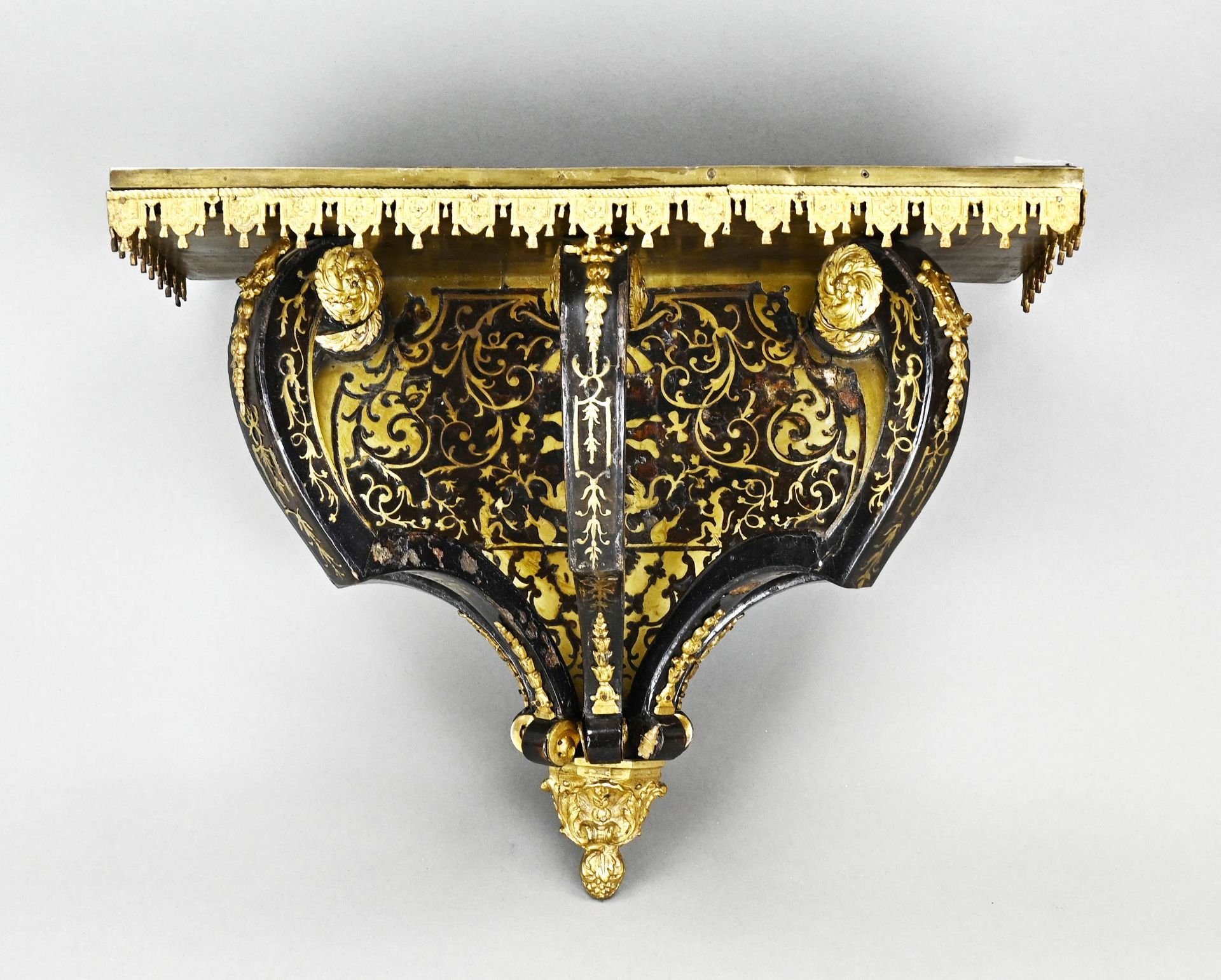 French boulle clock on console (religious), 1700 - Image 3 of 3