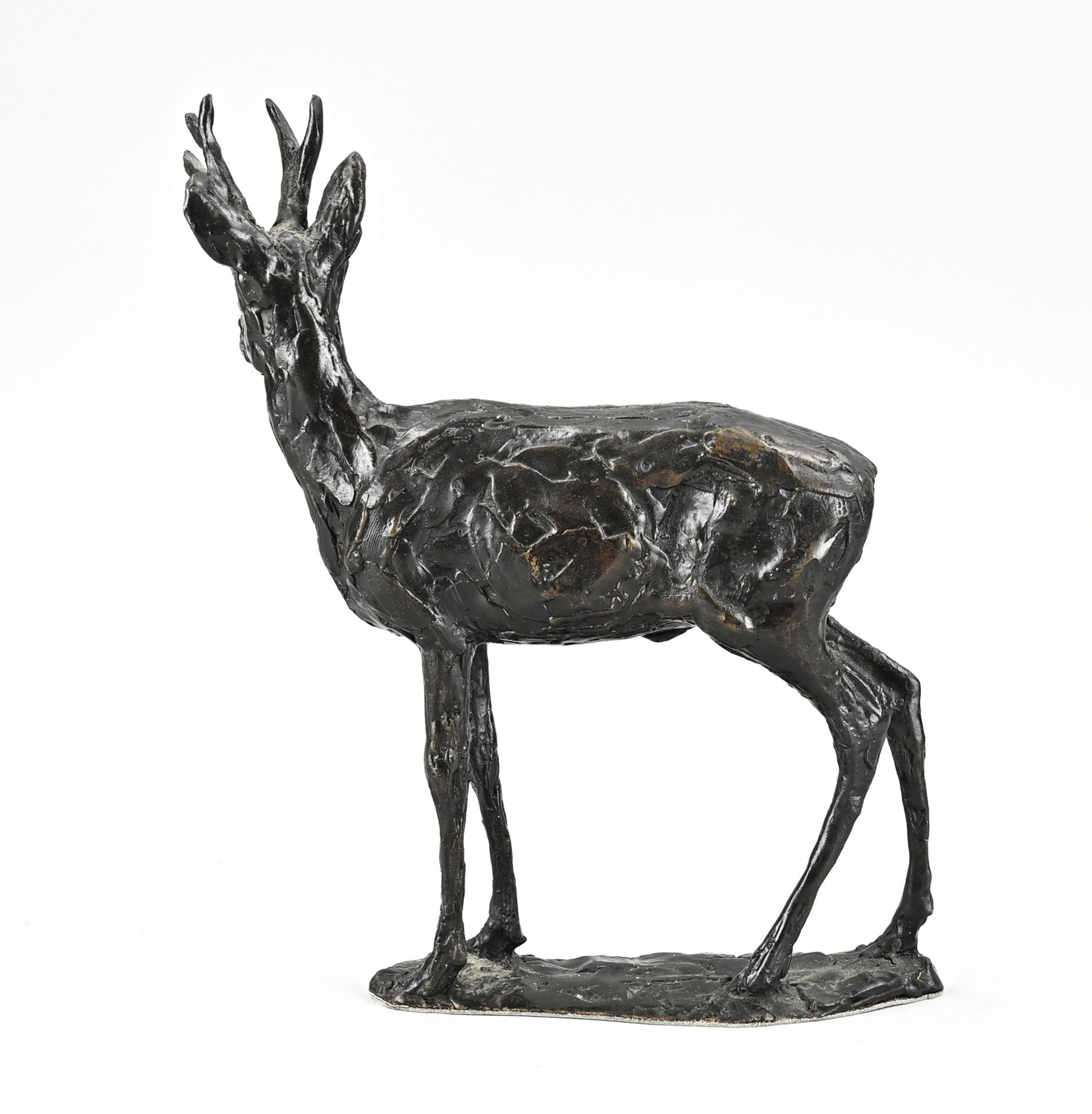 Bronze red deer, by Klaas Bos - Image 2 of 2
