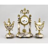 3-piece French clock set, 1890
