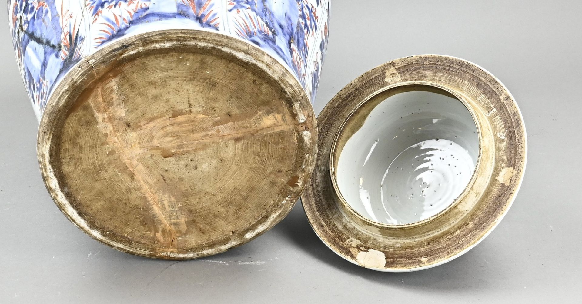 Chinese lidded vase, H 66 cm. - Image 3 of 3