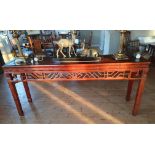 Excellent Hardwood 19th Century Carved Chinese Altar Table, 76 inches in length x 16 inches wide