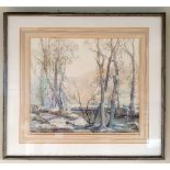 Stanley Horace Gardiner (1887-1952) Watercolour titled Misty Morn, Lamorna. Framed and Glazed.