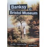 Banksy vs British Museum KKK Textured Poster from 2009, size is 24 inches x 16.5 inches. Unframed