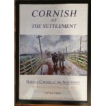 Very Rare Framed and Glazed Norman Cornish Exhibition Poster from 2009, titled Cornish at the Settle