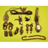 Collection of various mostly Silver and Marcasite Jewellery Items. FREE MAINLAND UK POSTAGE