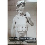 Banksy vs British Museum David Poster from 2009, size is 24 inches x 16.5 inches. Unframed