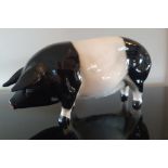 Vintage Coopercraft Ceramic Saddleback Pig Figurine