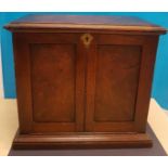 Victorian Oak Campaign Stationery Box, 15 inches x 14 inches x 9 inches