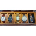 5 Assorted Gents Wristwatches to include Citron and Accurist