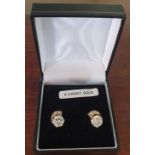 9ct Gold Earrings with CZ Stones