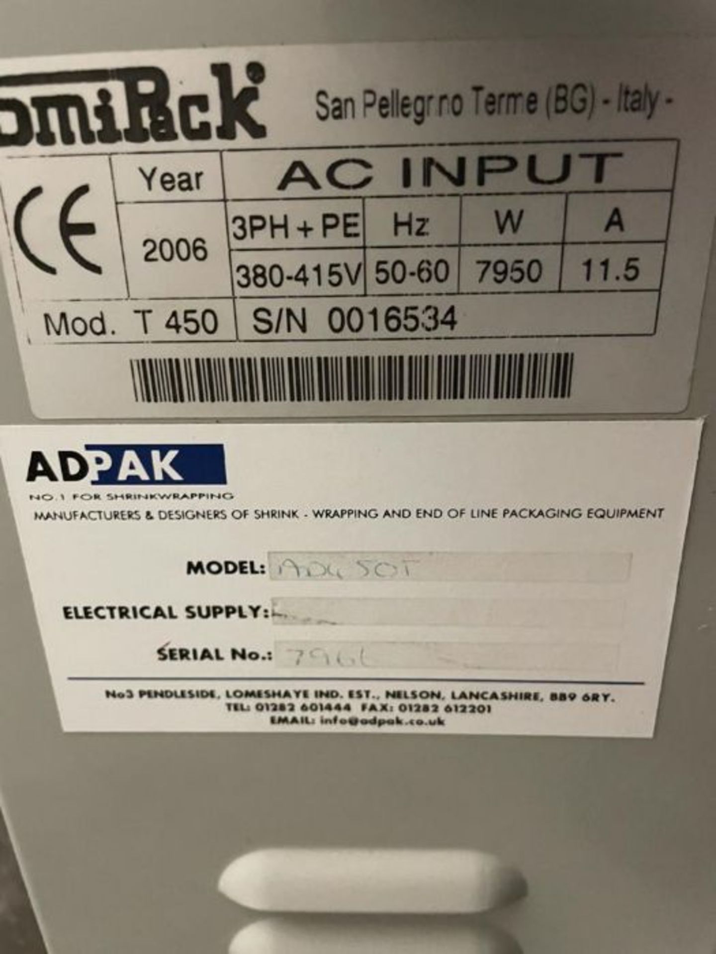 ADPAK HEAT SEALER AND SHRINK TUNNEL - Image 6 of 8