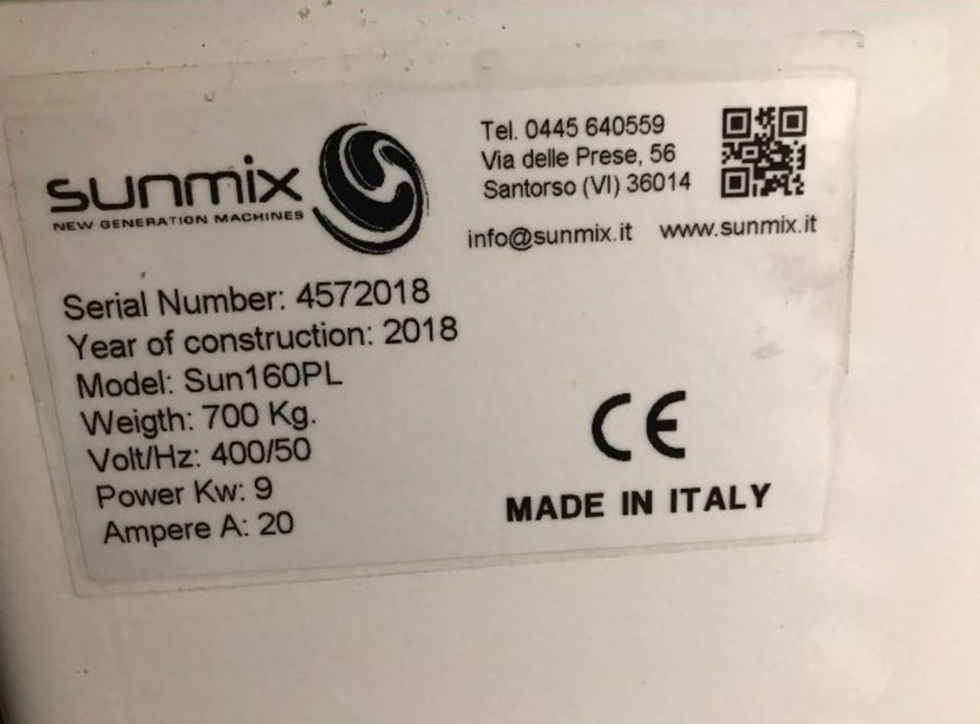 SUNMIX 160L SPIRAL MIXER - Image 4 of 4