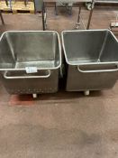 2 X TOTE BINS WITH PERFORATION