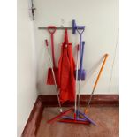 ASSORTED SHOVEL, SCRAPERS AND APRONS