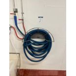 STAINLESS STEEL WALL MOUNTED HOSE HOLDER AND HOSE