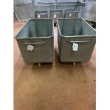 2 X 400 LITRE TOTE BINS