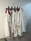 STAINLESS WALL MOUNTED COAT RACKS AND COATS