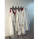 STAINLESS WALL MOUNTED COAT RACKS AND COATS