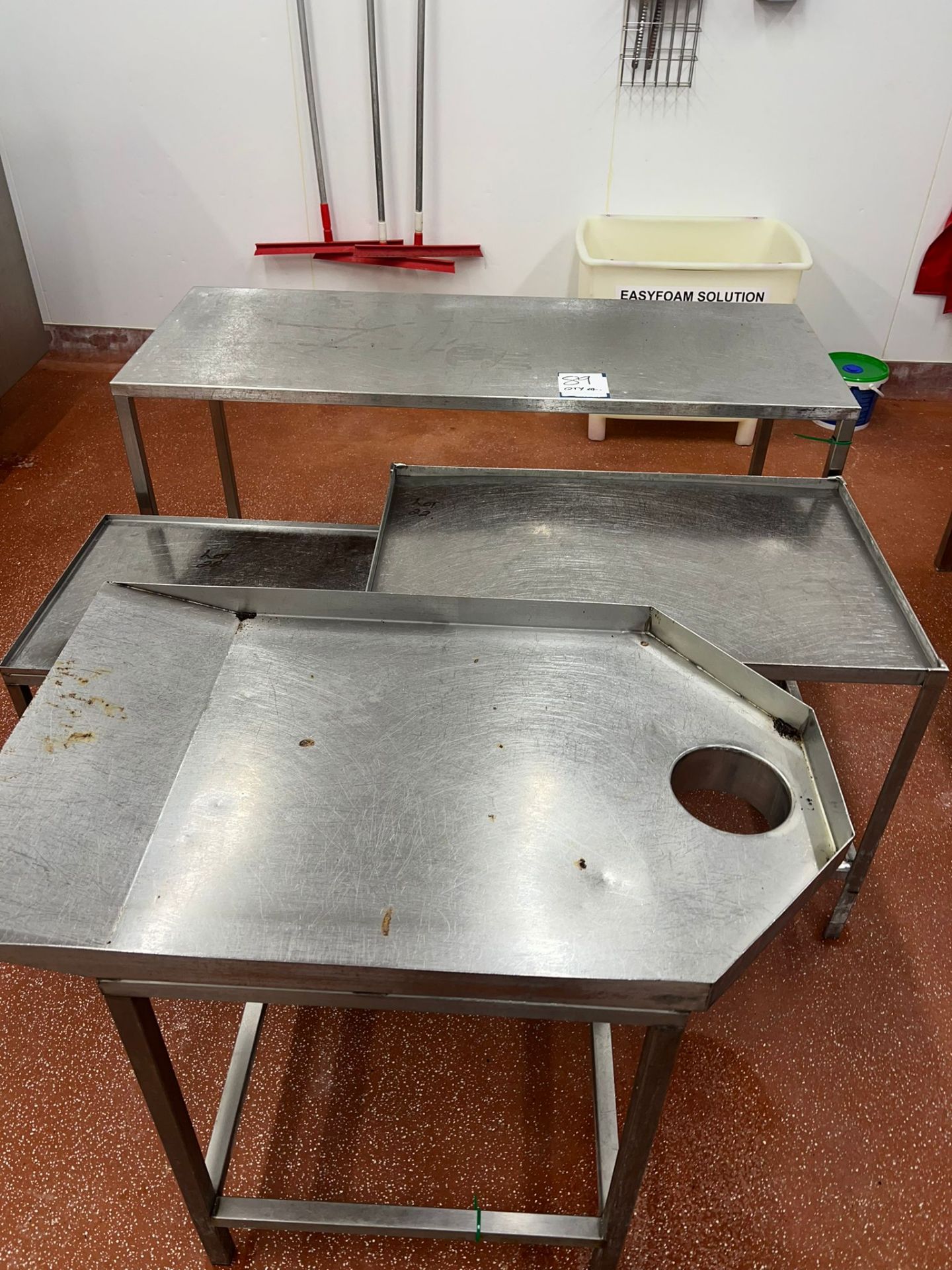 4 X STAINLESS STEEL TABLE