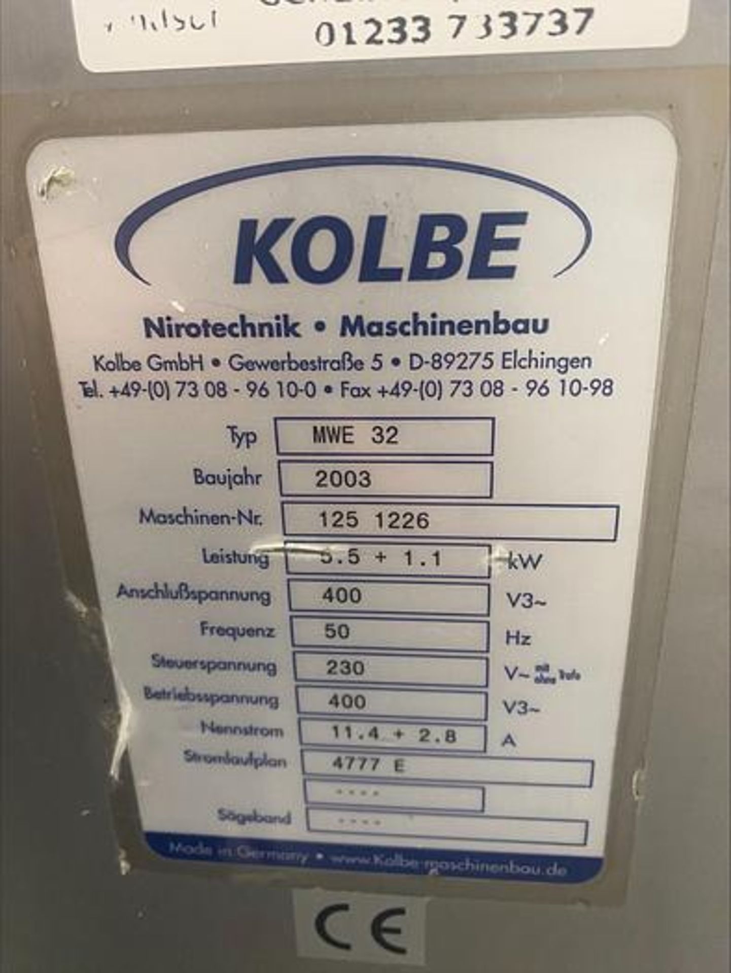 KOLBE MIXER GRINDER - Image 2 of 2