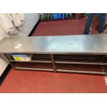 STAINLESS STEEL BENCH WITH STORAGE