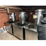 3 X MEAT MIXING TANKS