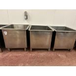 3 X S/S 850L BINS