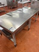 STAINLESS STEEL WEIGHING TABLE