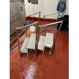 2 X STAINLESS STEEL STEP UNITS