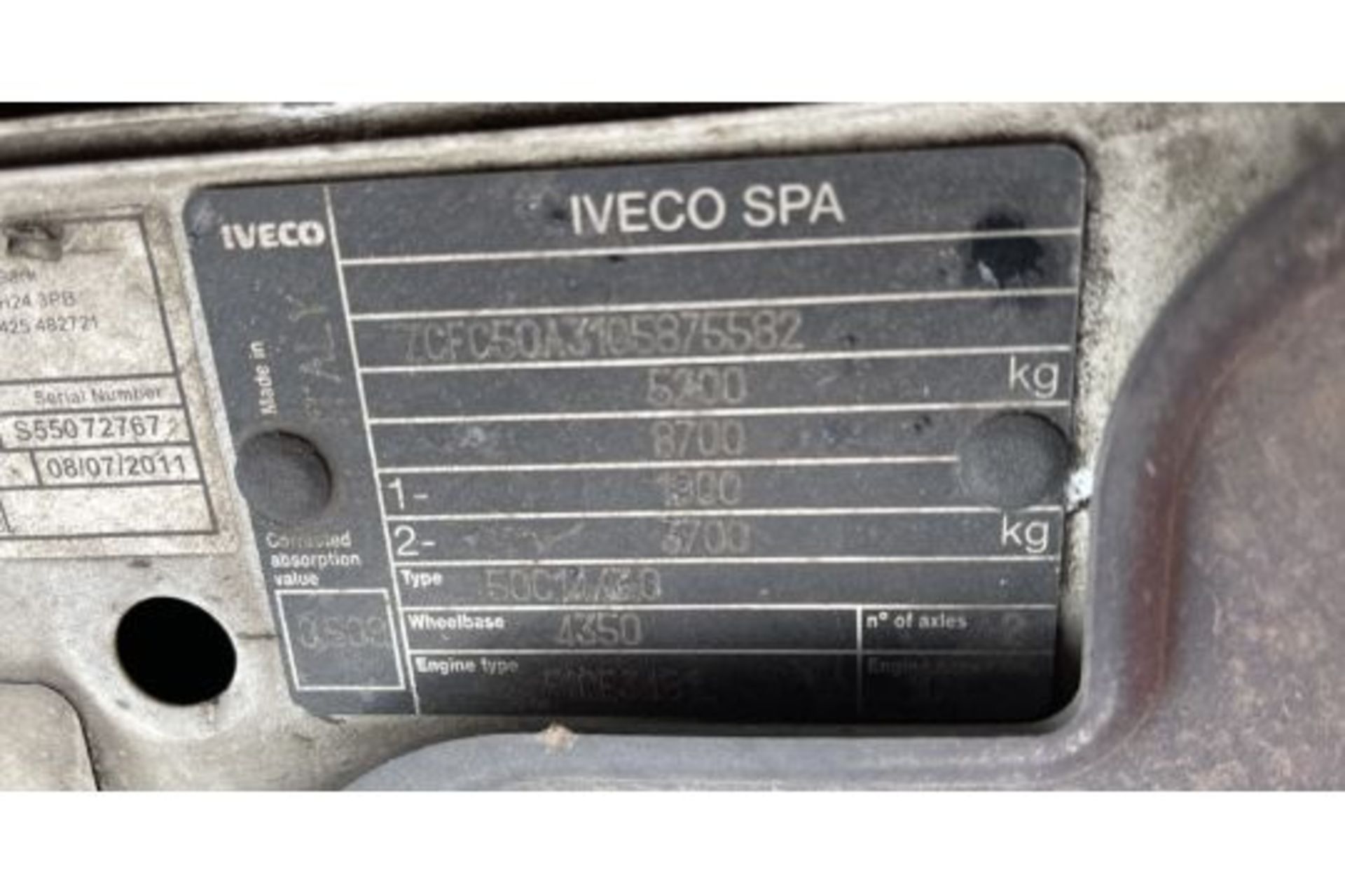 2011 IVECO DAILY 50C14 - Image 10 of 26