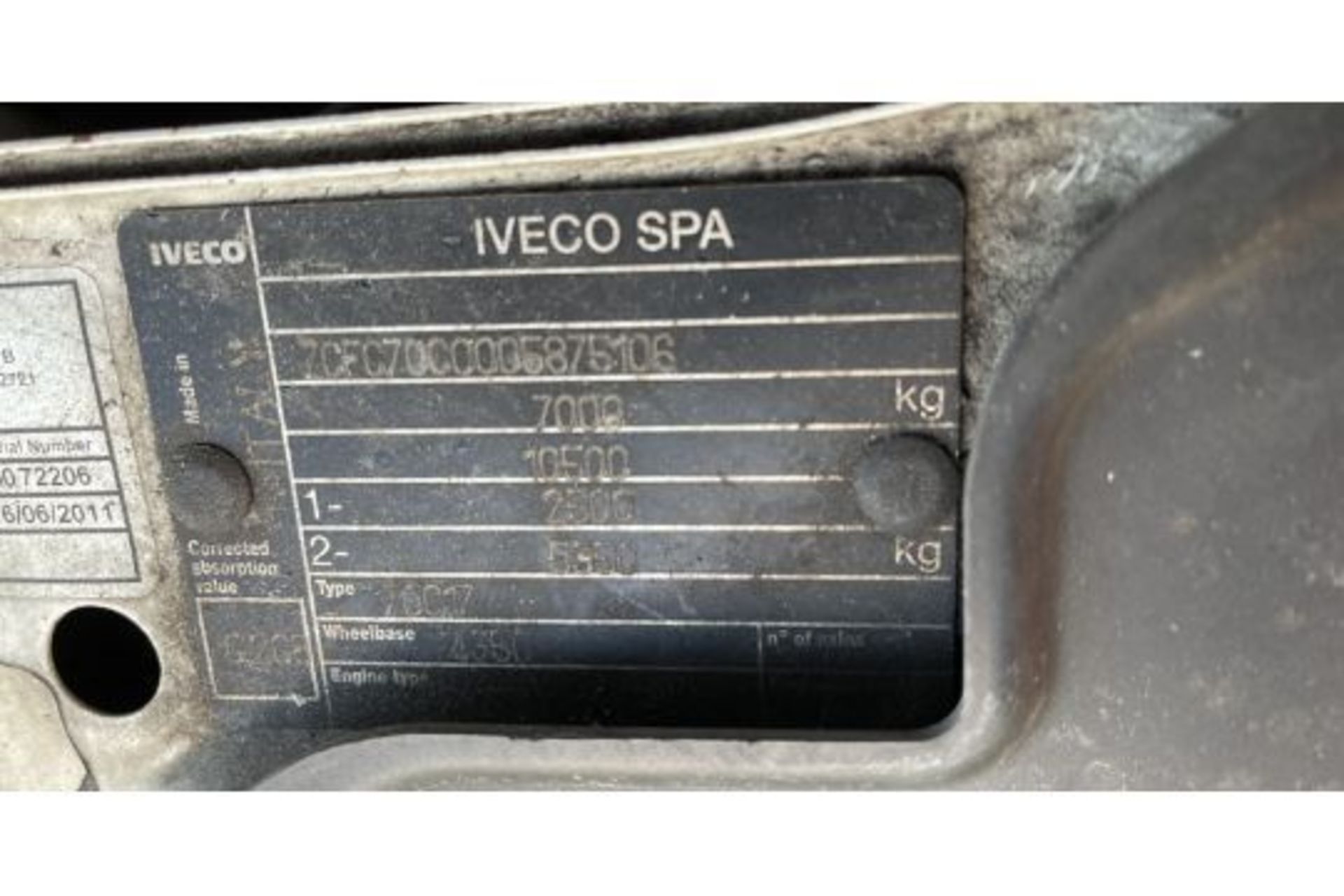 2011 IVECO DAILY 70C17 - Image 11 of 25