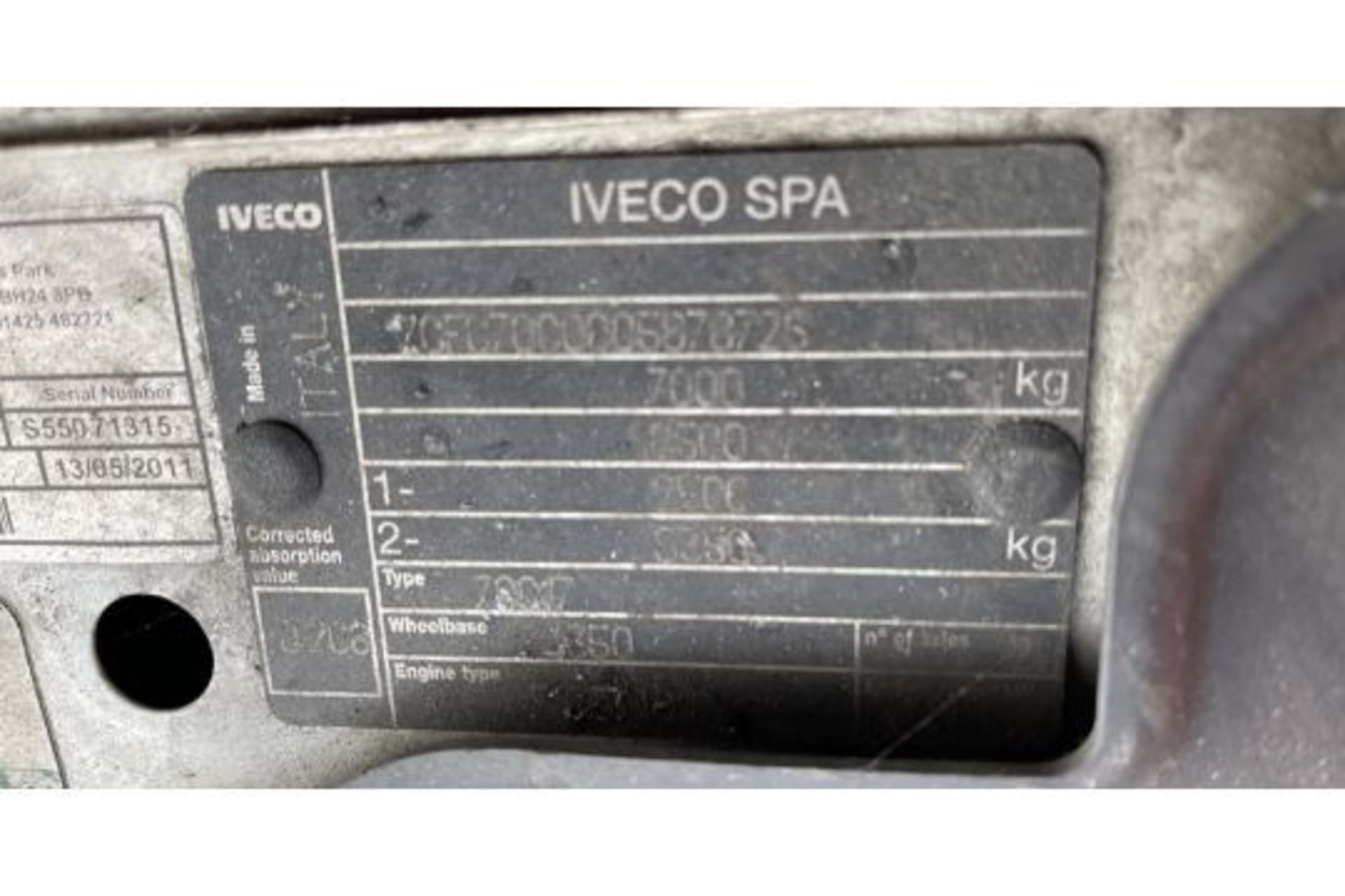 2011 IVECO DAILY 70C17 - Image 3 of 23