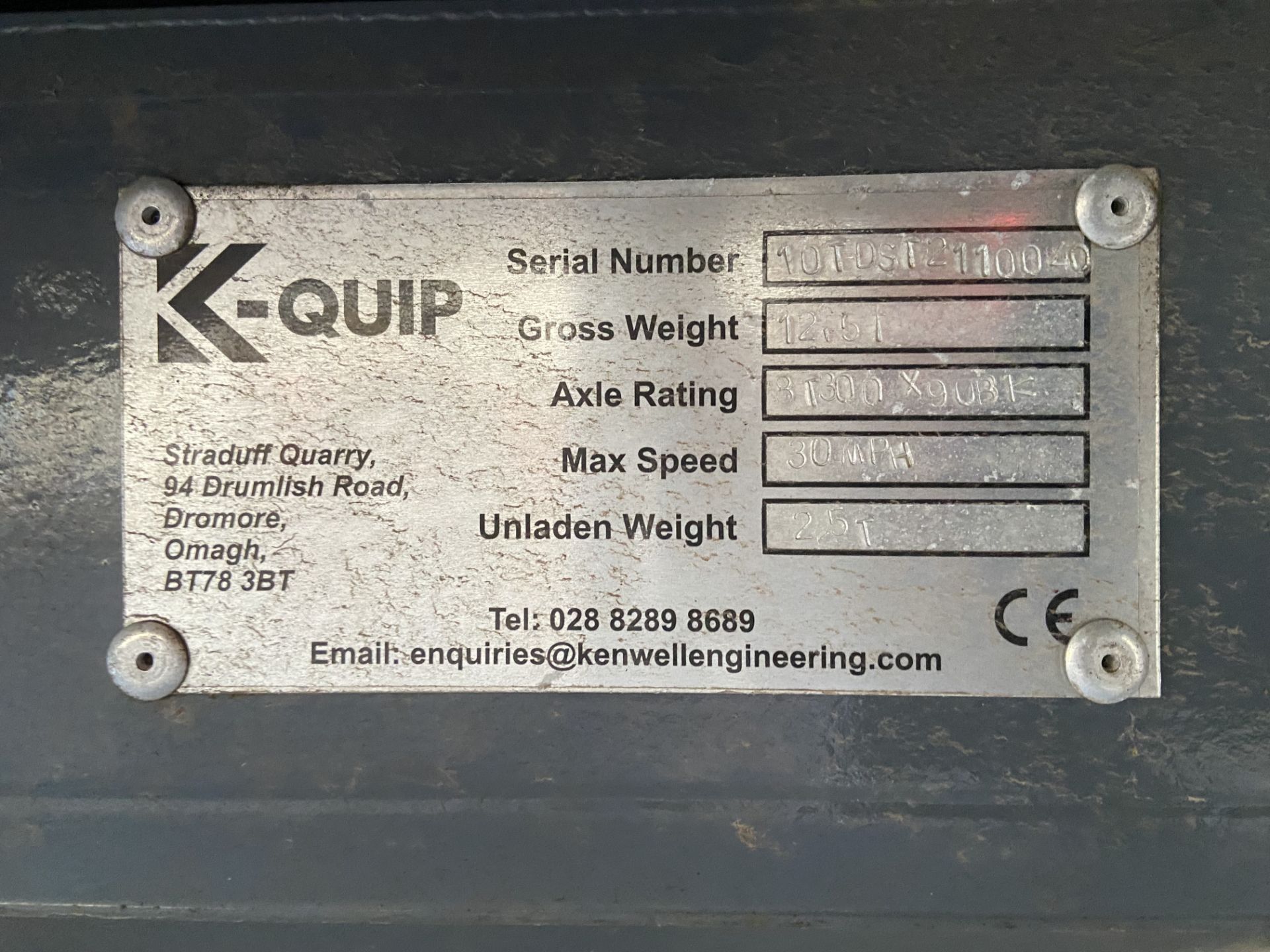 K-QUIP DROPSIDE TRAILER - Image 7 of 8