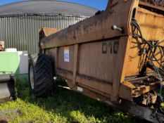 RICHARD WESTON D10 MUCK SPREADING TRAILER