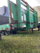 2005 SDC 45FT FLAT TRIAXEL TRAILER WITH TWISTLOCKS BPW BROMS AXELS