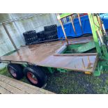 TILT BALE TRAILER WITH FORKS