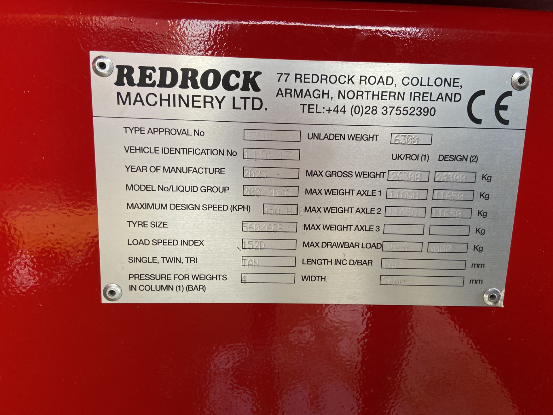 REDROCK TIPPER TRAILER. - Image 7 of 8