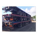 STACK OF 5 BPW TRAILERS