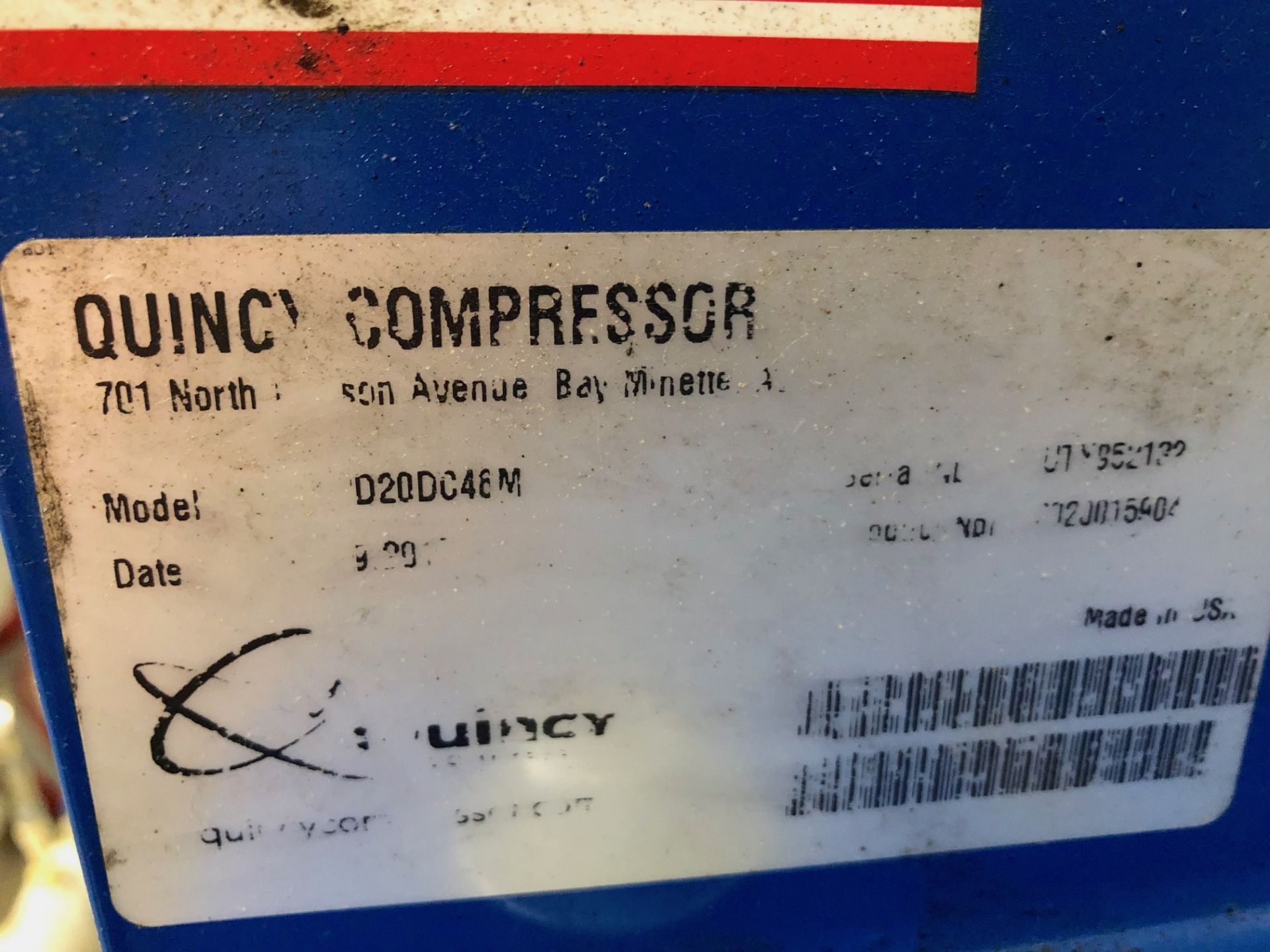 Quincy QT-10 Air Compressor - Image 6 of 11