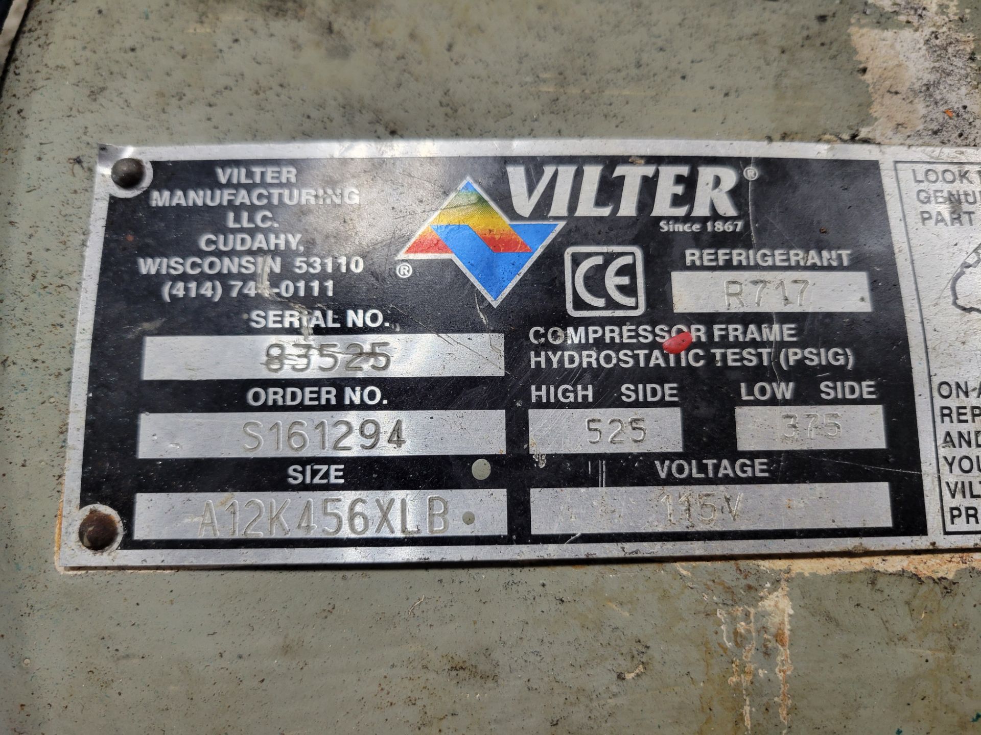 Vilter 6 Cylinder Ammonia Compressor No Motor - Image 2 of 2