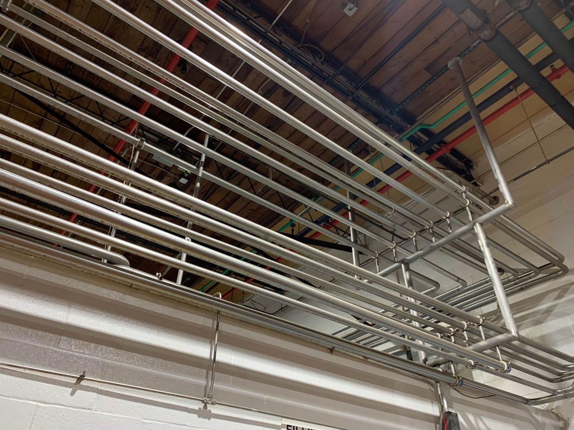 Lot of Stainless Steel Piping in Ceiling - 2 Inch