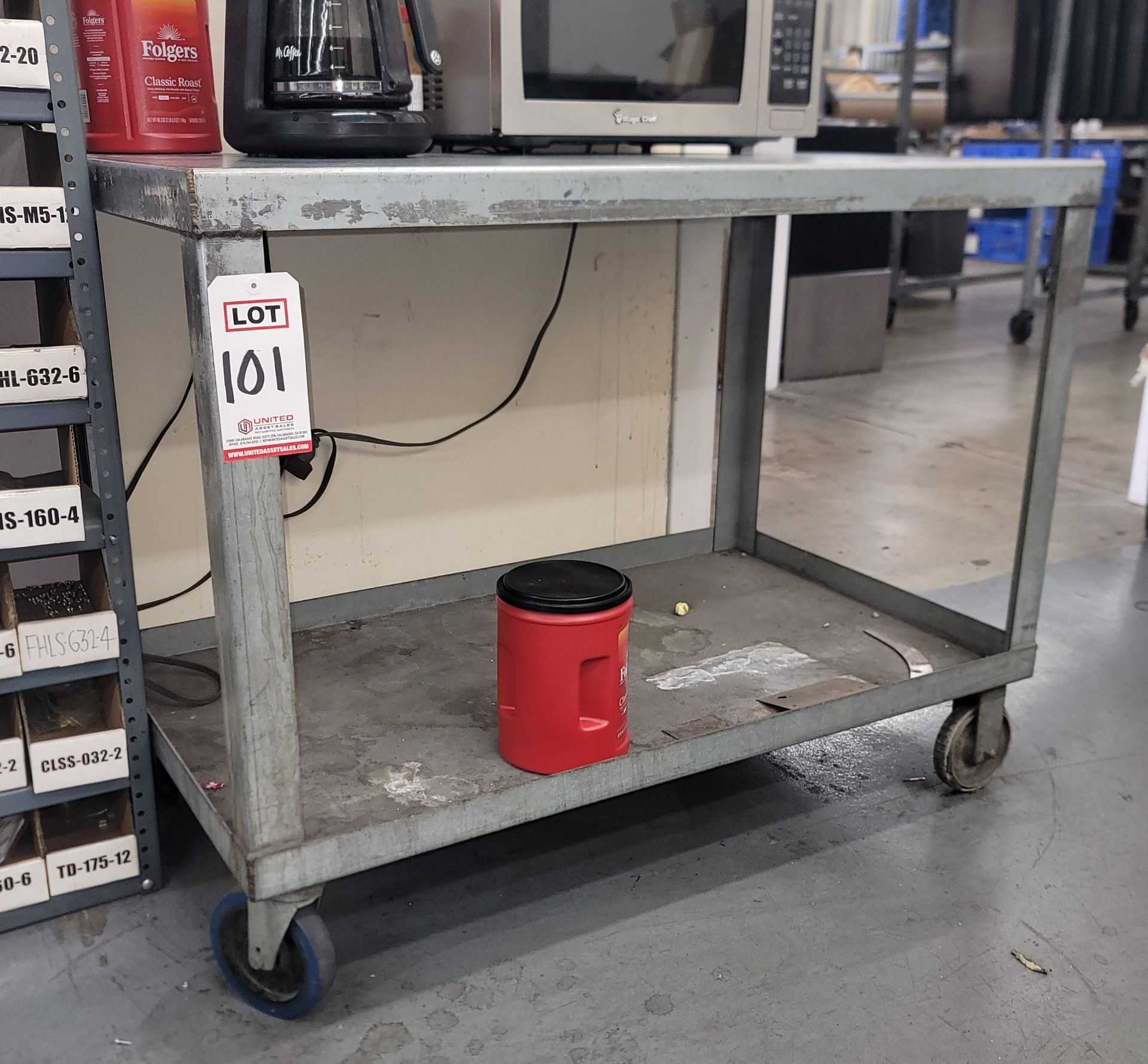 SHOP CART, 26" X 44", CONTENTS NOT INCLUDED