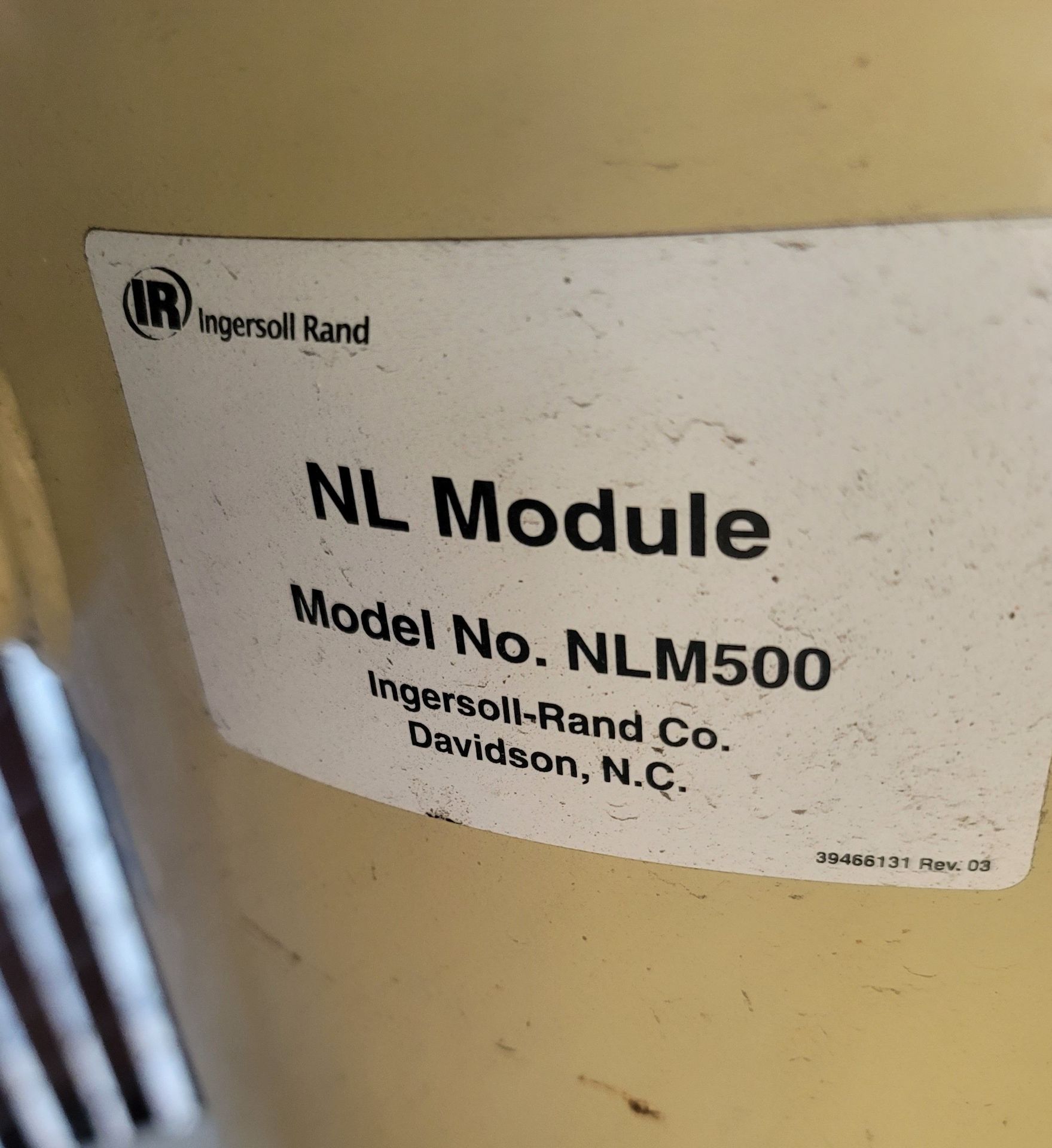 INGERSOLL RAND COMPRESSED AIR FILTER, MODEL NLM500, (COMPRESSOR ROOM) - Image 2 of 2