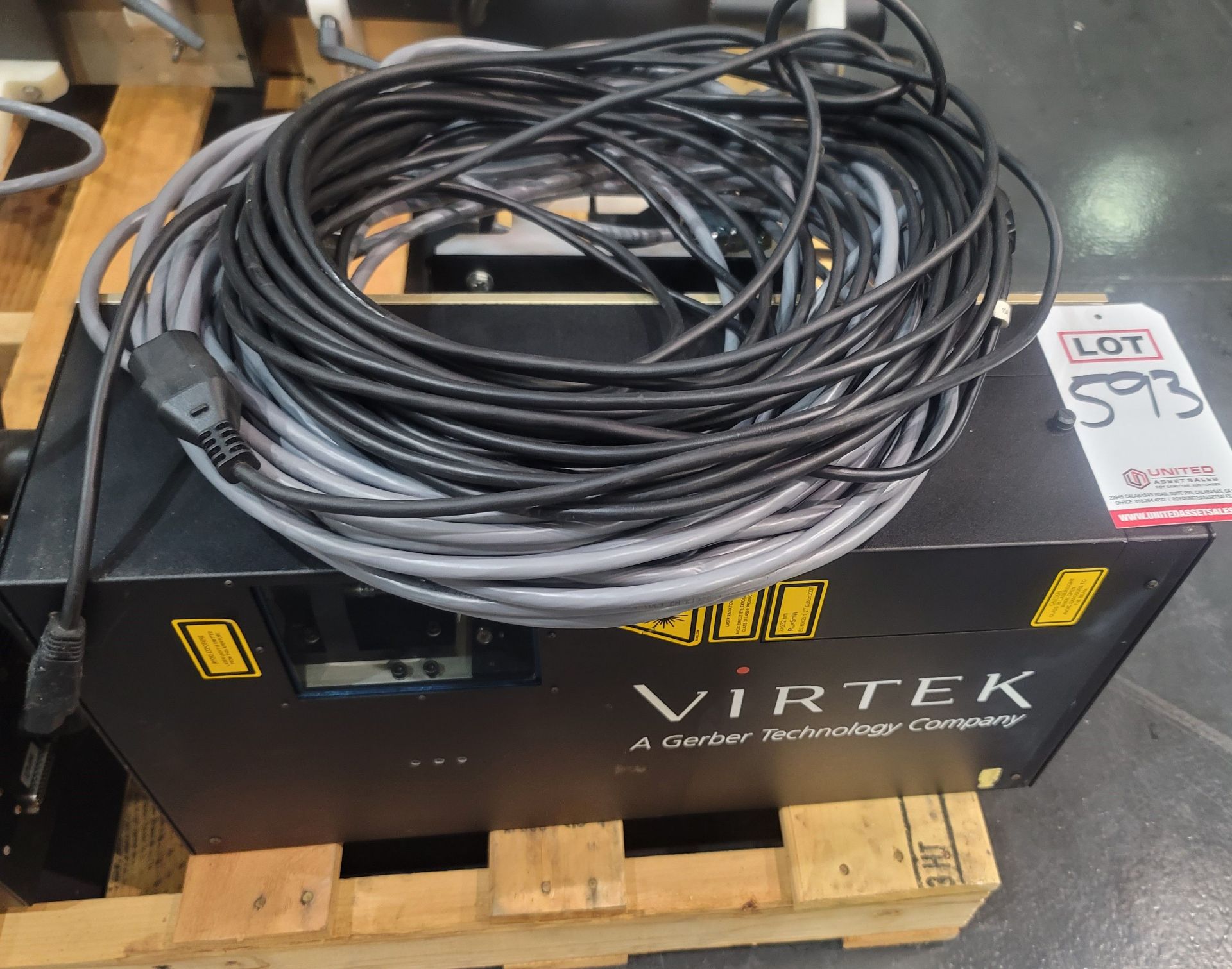 VIRTEK VISION LASER PROJECTOR POSITIONING SYSTEM, MODEL LPS-7H, (BUILDING 3)