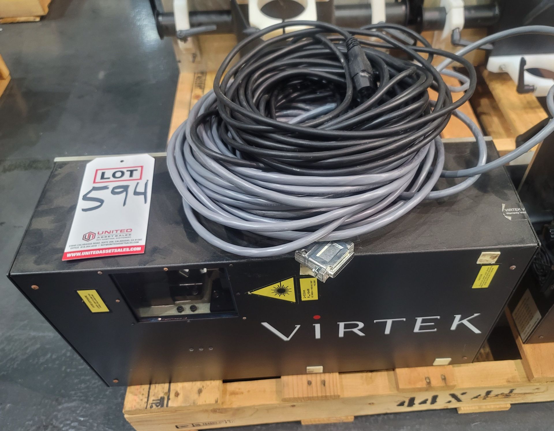 VIRTEK VISION LASER PROJECTOR POSITIONING SYSTEM, MODEL LPS-7GS, (BUILDING 3)