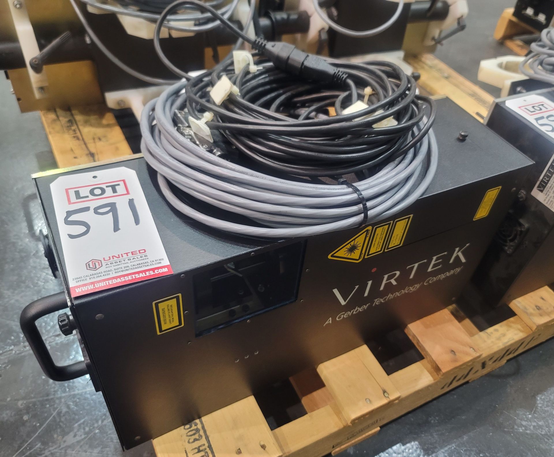 VIRTEK VISION LASER PROJECTOR POSITIONING SYSTEM, MODEL LPS-7H, (BUILDING 3)